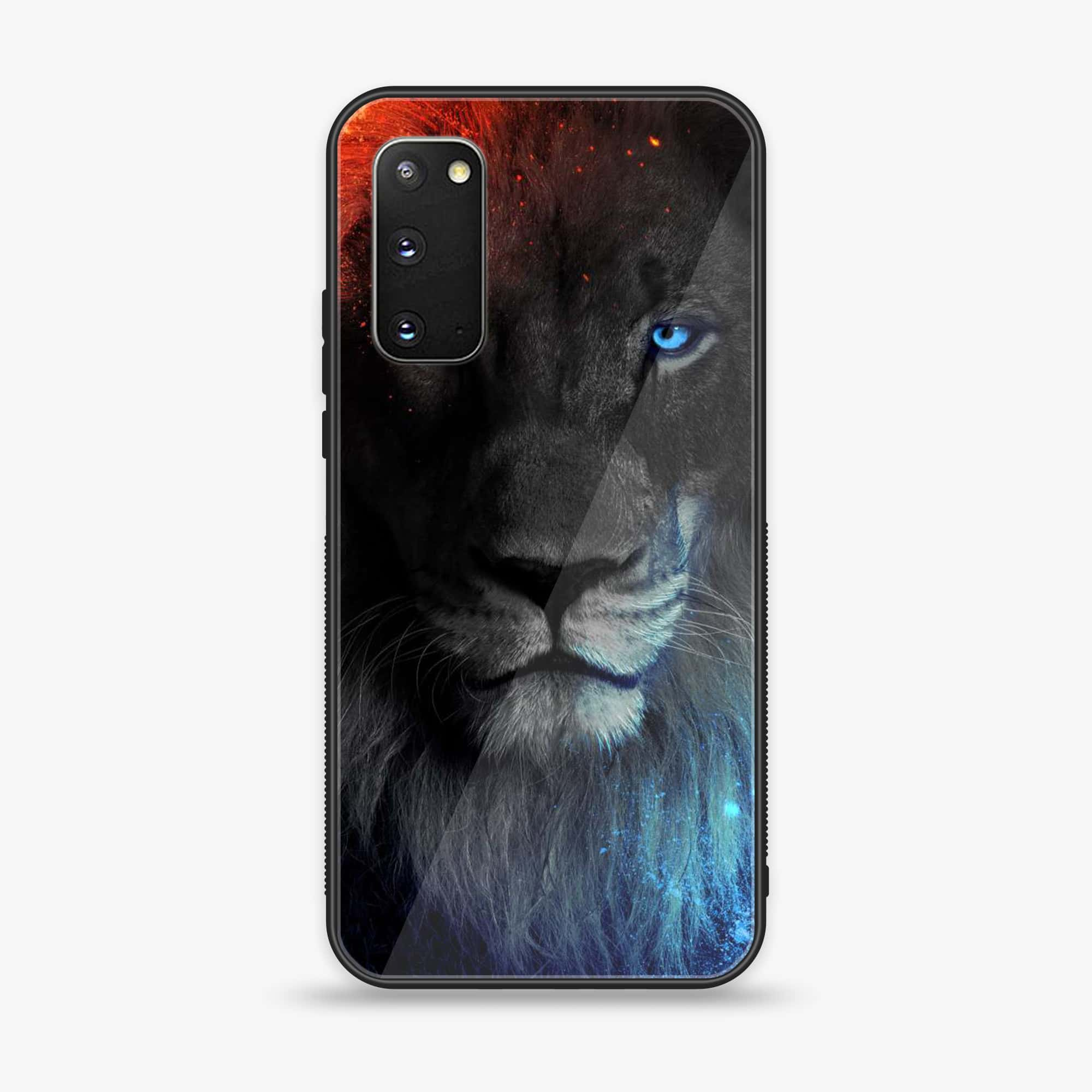 Samsung Galaxy A02s - Tiger Series - Premium Printed Glass soft Bumper shock Proof Case