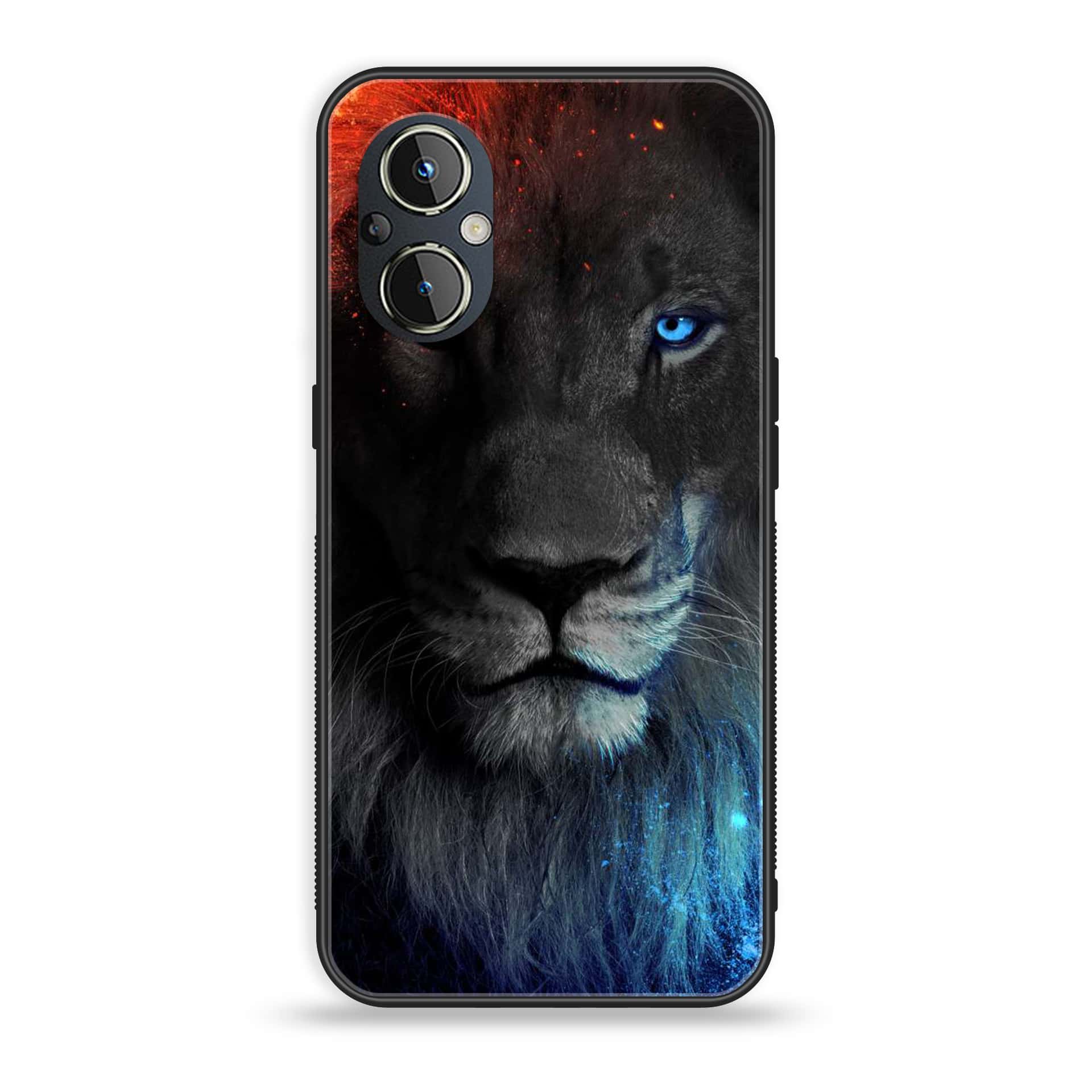 OnePlus Nord N20 5G - Tiger Series - Premium Printed Glass soft Bumper shock Proof Case