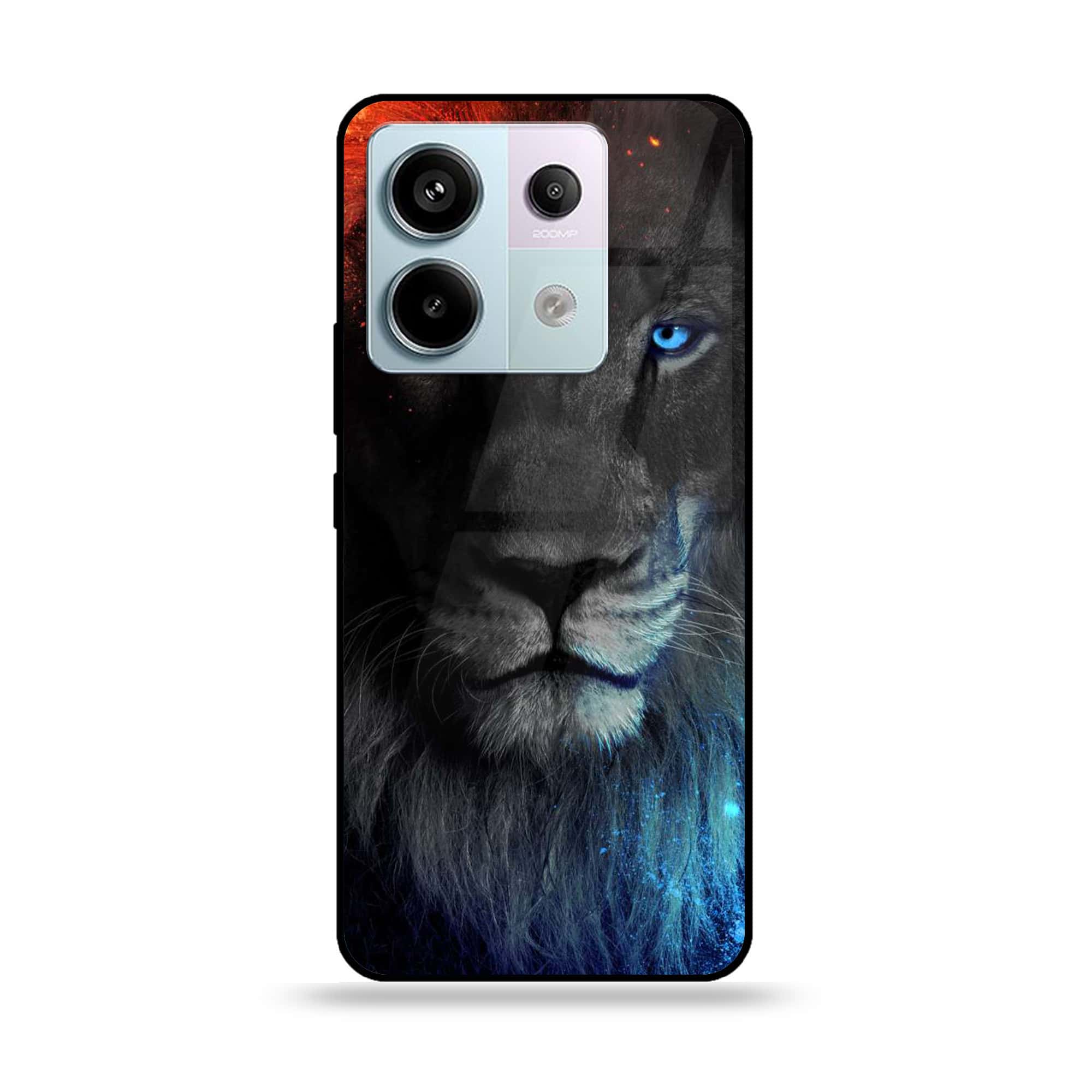 Redmi Note 13 - Tiger Series - Premium Metal Printed soft Bumper shock Proof Case