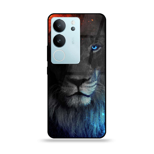 Vivo V29 - Tiger Design 4 - Premium Printed Glass soft Bumper shock Proof Case CS-7693