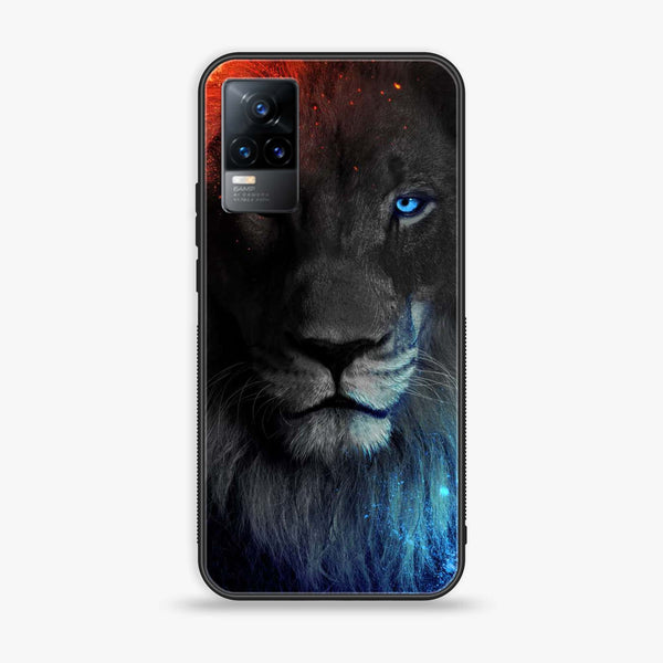 Vivo Y73 2021 - Tiger Design 4 - Premium Printed Glass soft Bumper shock Proof Case CS-6230