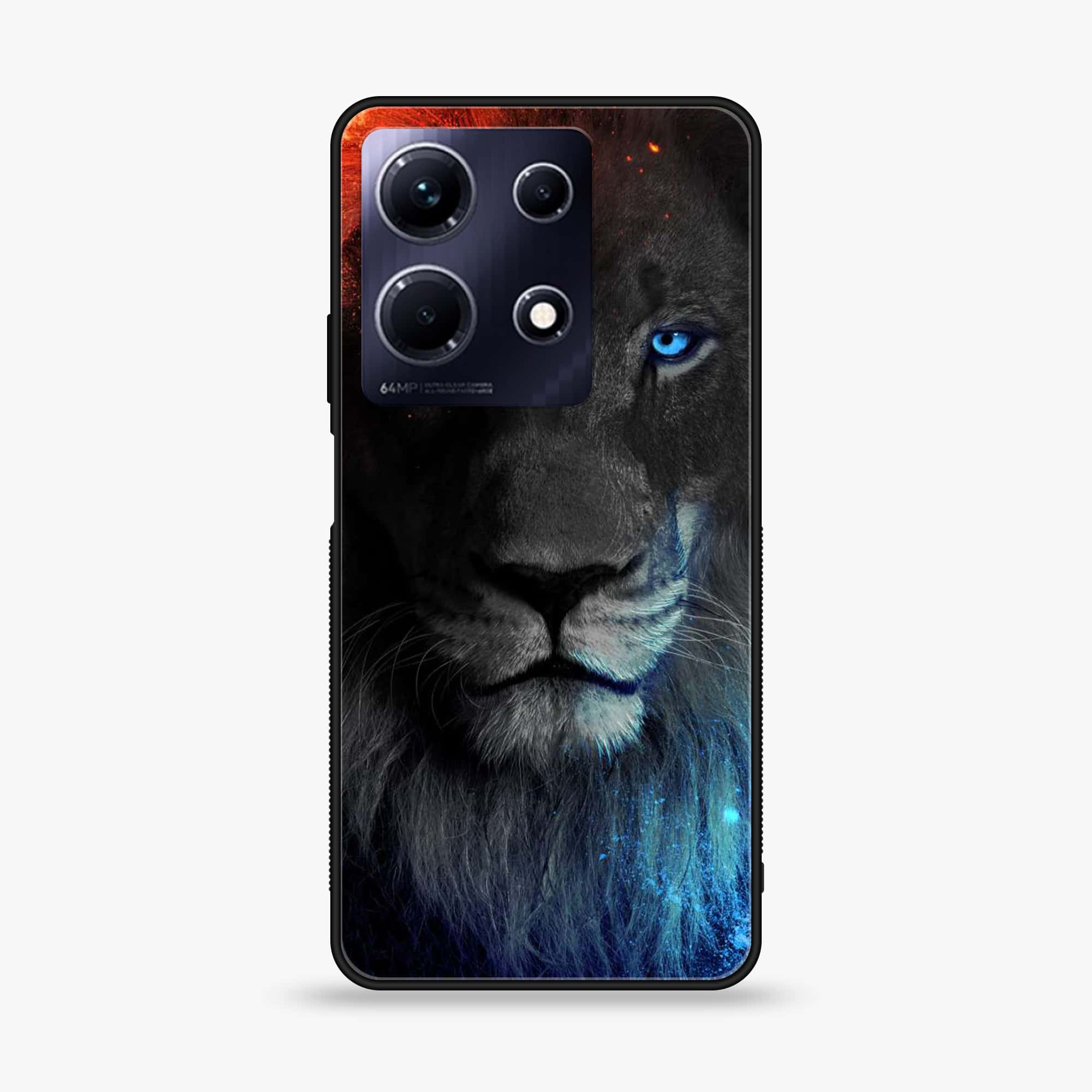 Infinix Note 30 Pro - Tiger Series - Premium Printed Glass soft Bumper shock Proof Case