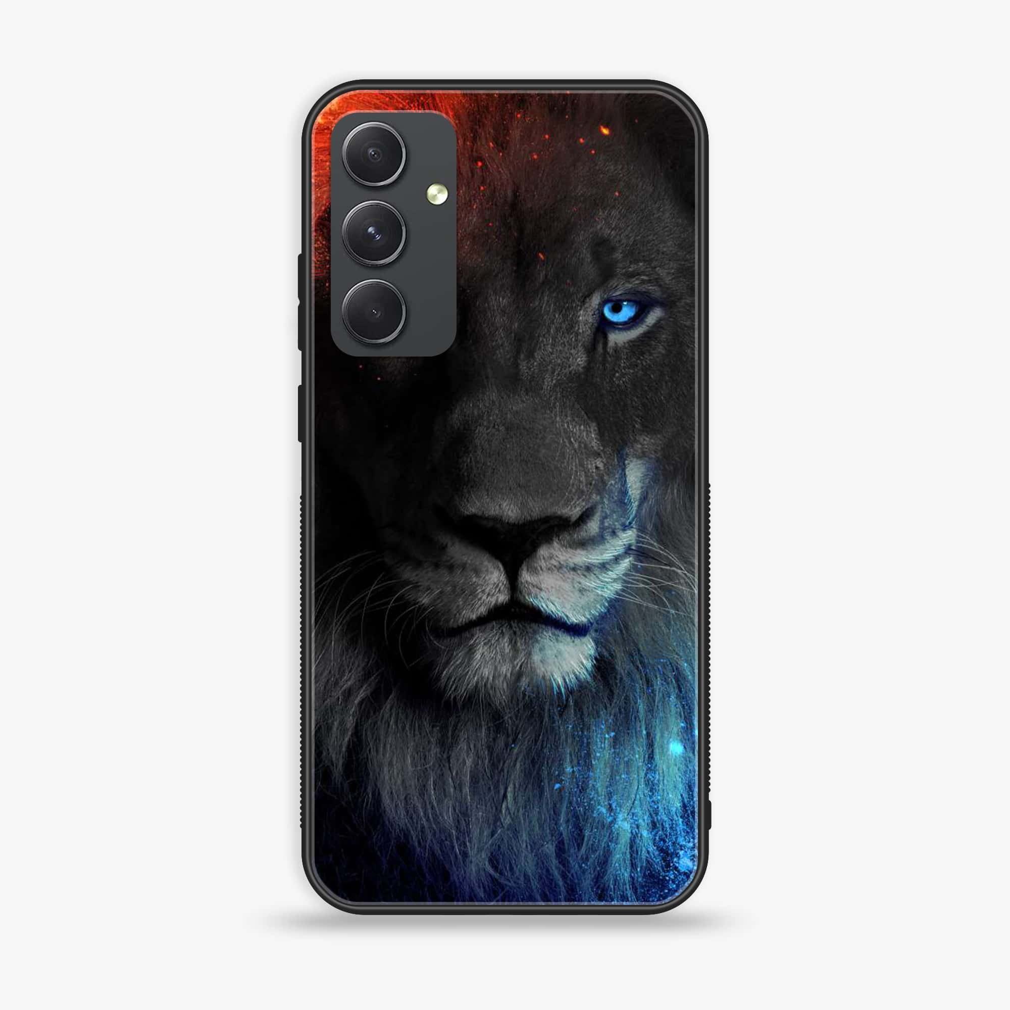 Samsung Galaxy A54 - Tiger Series - Premium Printed Glass soft Bumper shock Proof Case