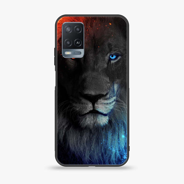 Oppo A54 - Tiger Design 4 - Premium Printed Glass soft Bumper shock Proof Case CS-20697