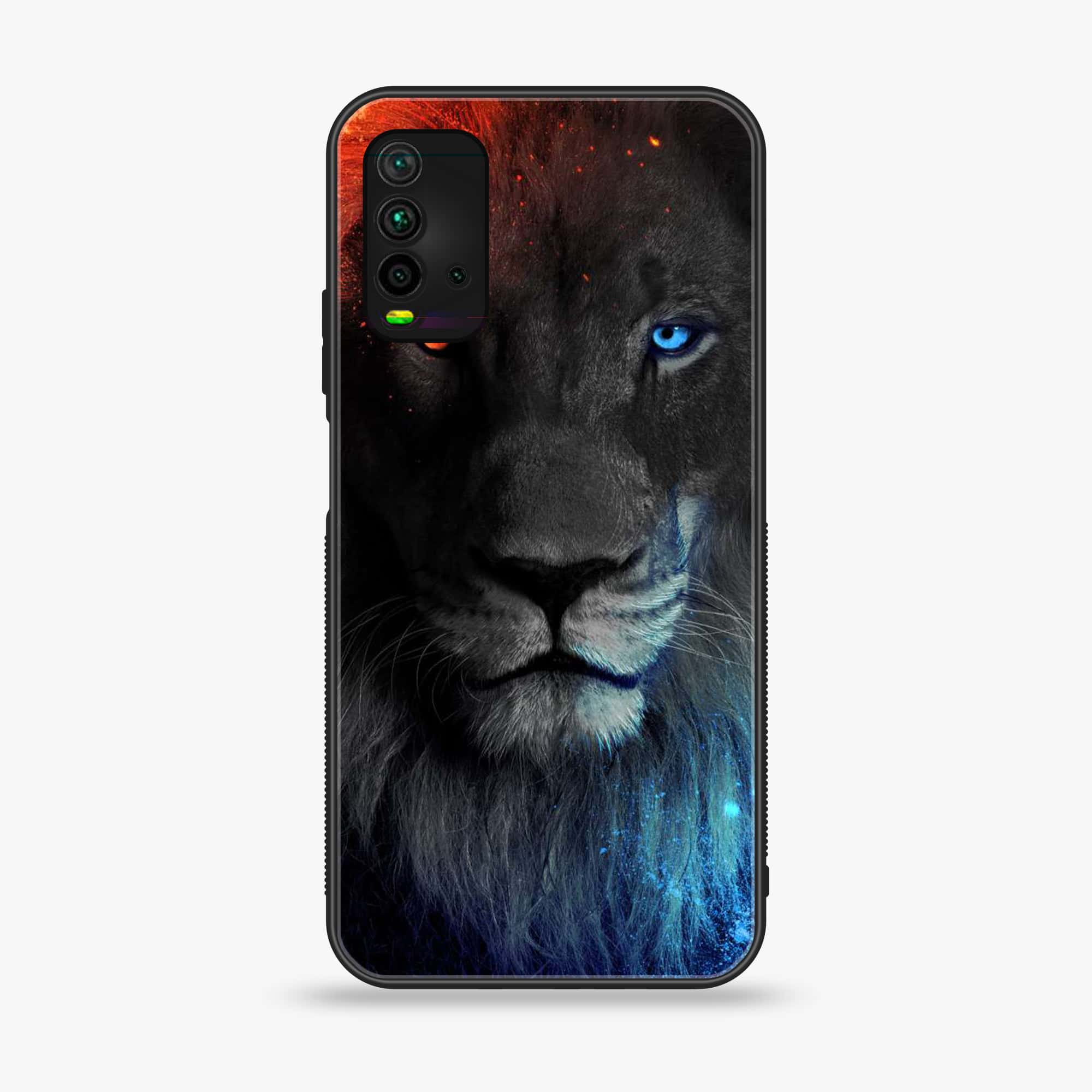 Xiaomi Redmi 9T - Tiger Series - Premium Printed Glass soft Bumper shock Proof Case