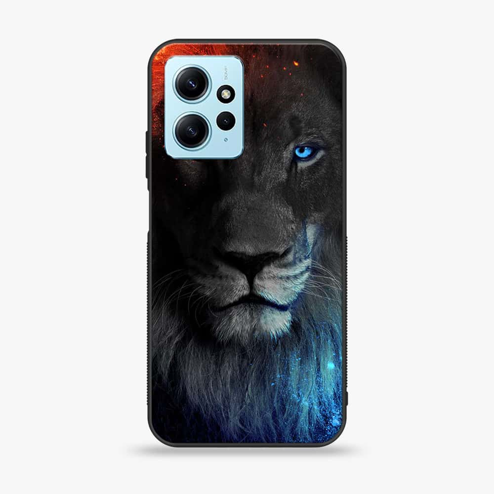 Xiaomi Redmi Note 12 - Tiger Series - Premium Printed Glass soft Bumper shock Proof Case