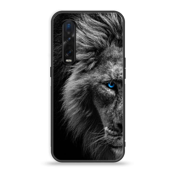 Oppo Find X2 Pro -Tiger Art Series - Premium Printed Glass soft Bumper shock Proof Case