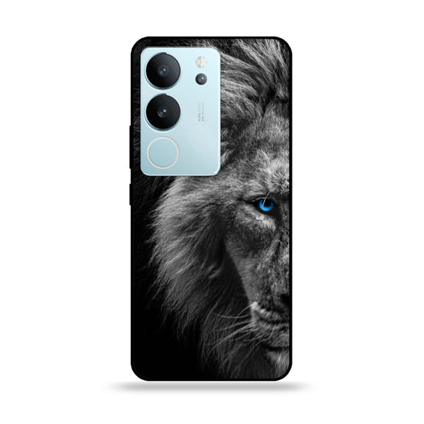 Vivo V29 - Tiger Design 8 - Premium Printed Glass soft Bumper shock Proof Case CS-7681