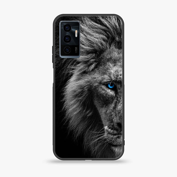 Vivo S10E Tiger Art series Premium Printed Glass soft Bumper shock Proof Case