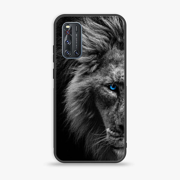 Vivo V19 -Tiger Design 8- Premium Printed Glass soft Bumper shock Proof Case CS-26252 CS-26254