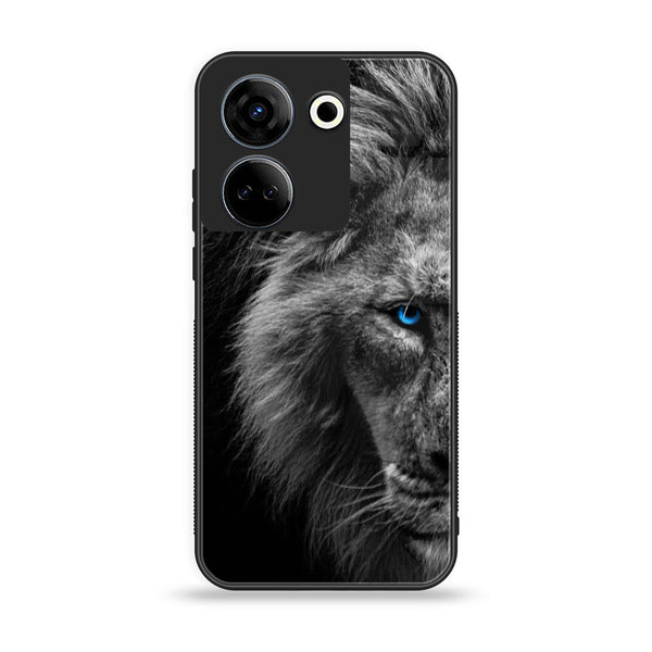 Tecno Camon 20/ 20 Pro - Tiger Design 8 - Premium Printed Glass soft Bumper shock Proof Case CS-15004 CS-13264 CS-16277