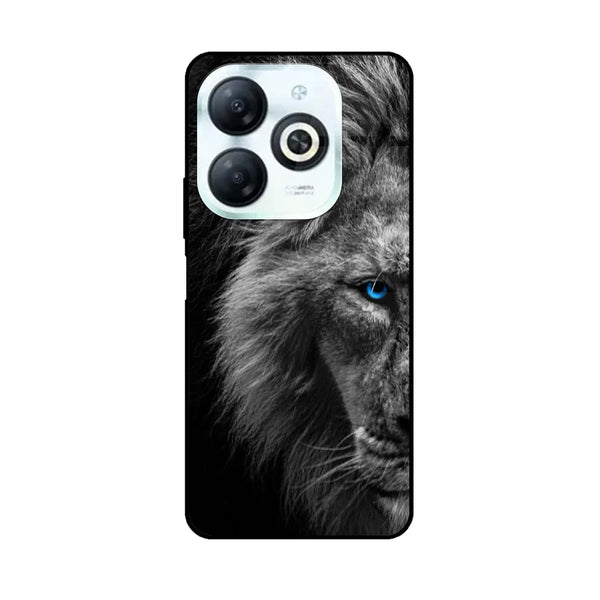 Infinix Hot 40i - Tiger Design 8 - Premium Printed Glass soft Bumper shock Proof Case CS-13534