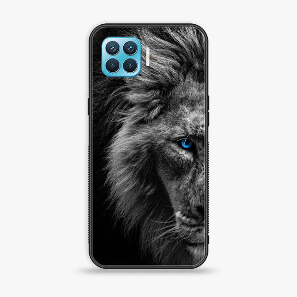 Oppo F17 Pro /A93 4G/ RENO 4 LITE  - Tiger Design 8 - Premium Printed Glass soft Bumper shock Proof Case CS-15269