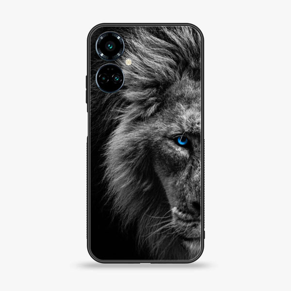 Tecno Camon 19 Pro Tiger Art series Premium Printed Glass soft Bumper shock Proof Case