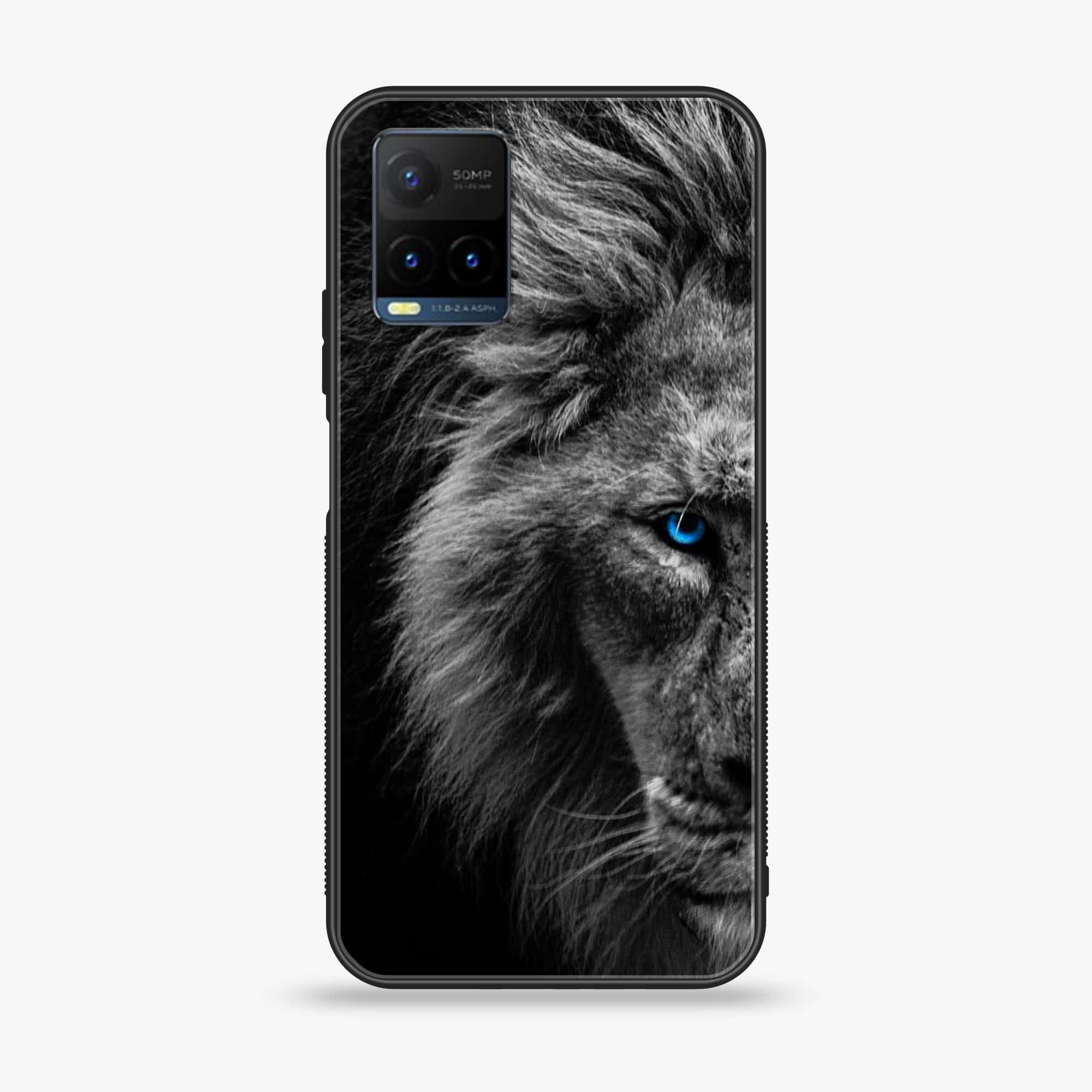 Vivo Y21t - Tiger Series - Premium Printed Glass soft Bumper shock Proof Case