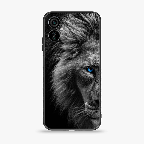 Tecno Spark 9T Tiger Art Series Premium Printed Glass soft Bumper shock Proof Case