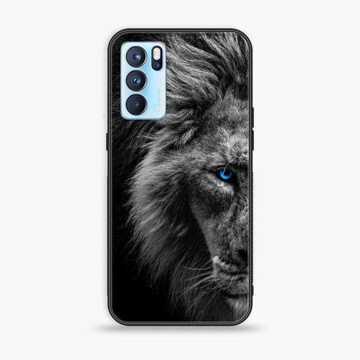 Oppo Reno 6 Pro - Tiger Design 8- Premium Printed Glass soft Bumper shock Proof Case CS-47040