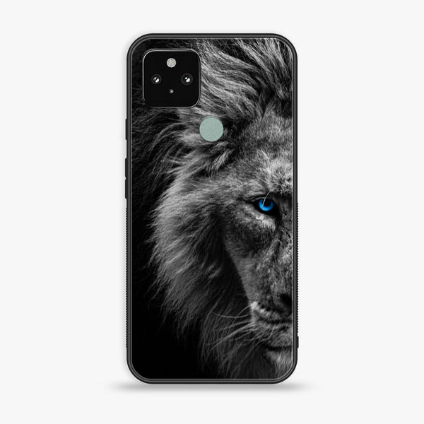 Google Pixel 5a - Tiger Art series- Premium Metal Printed soft Bumper Shock Proof Case