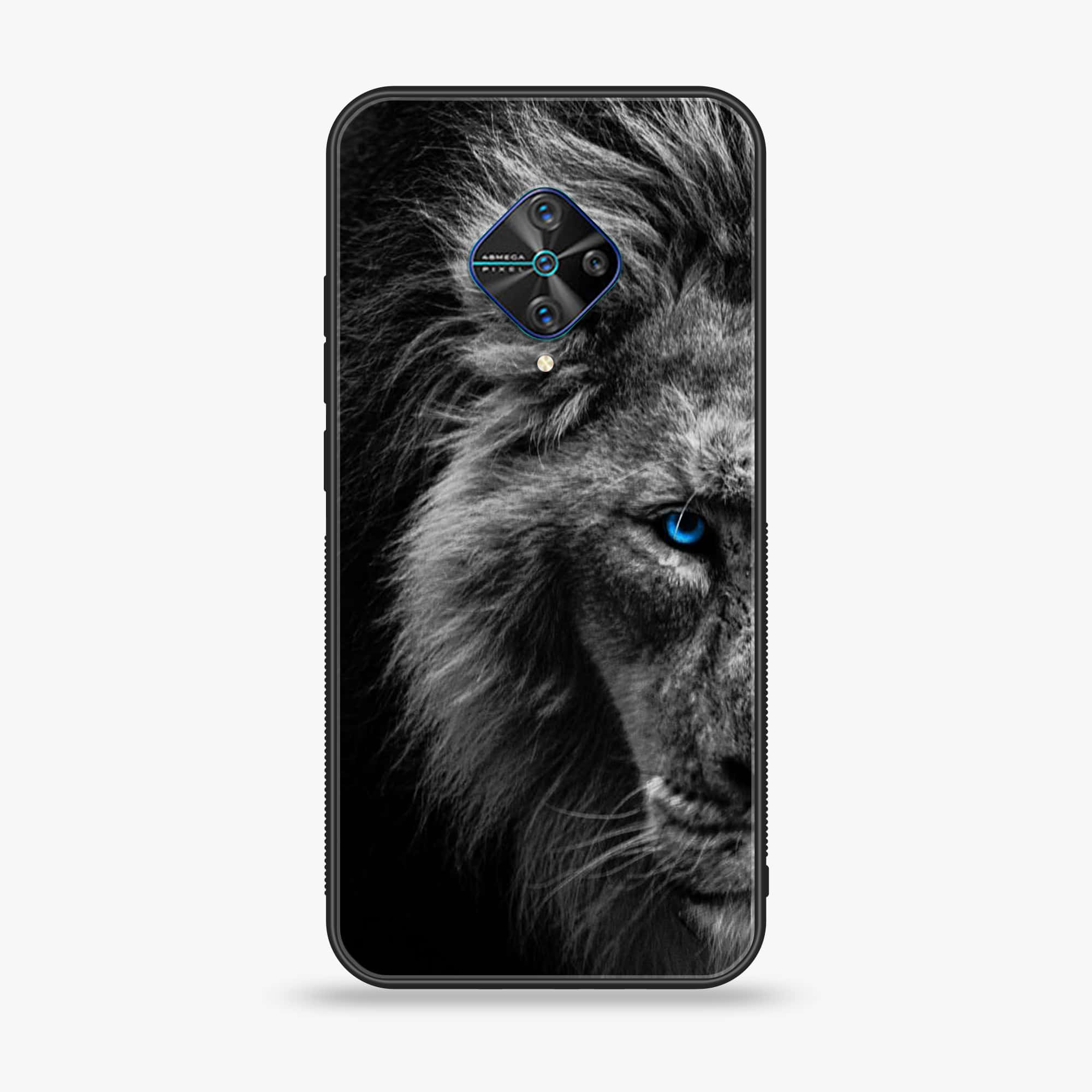 Vivo Y51 (Camera in middle) - Tiger Art Series - Premium Printed Glass soft Bumper shock Proof Case