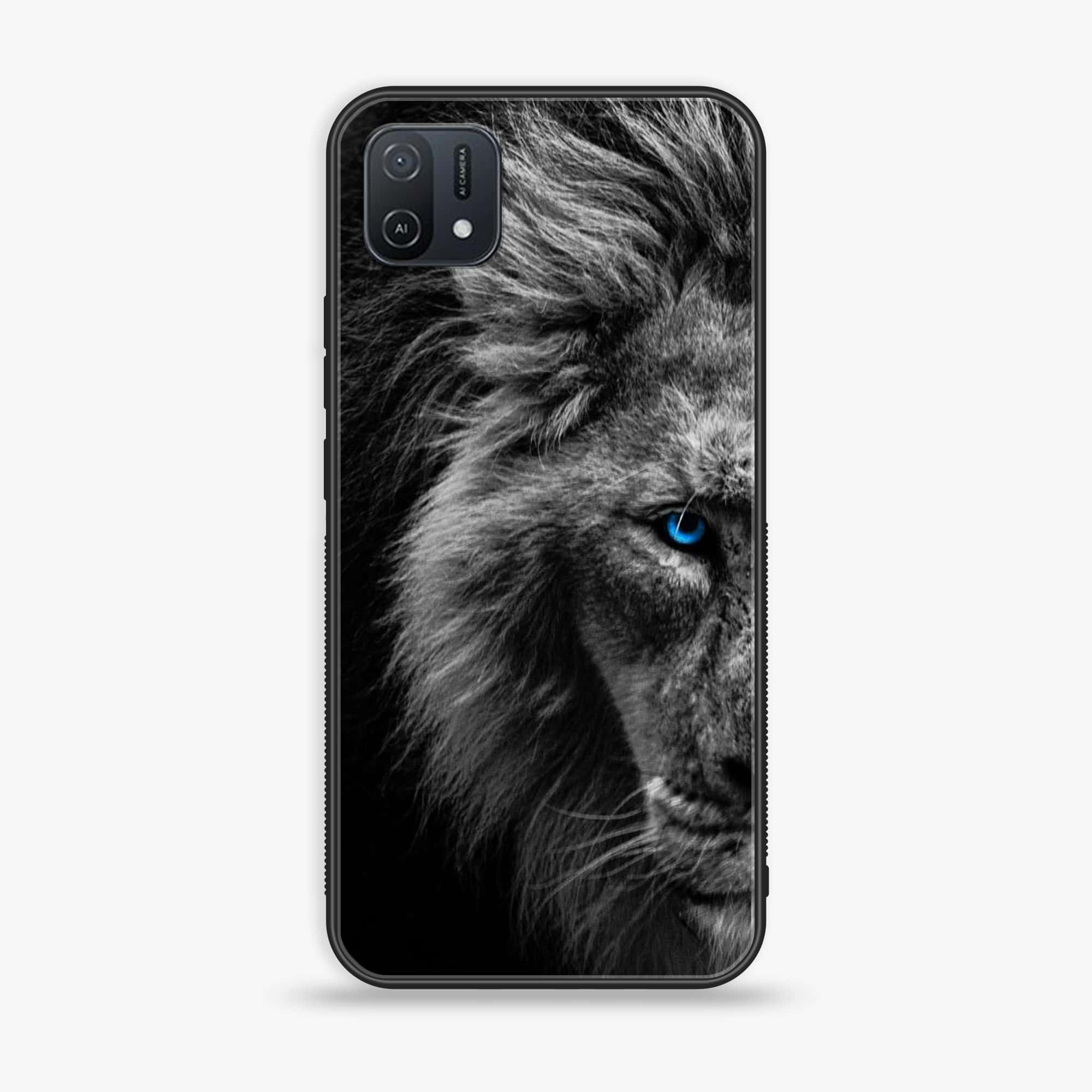 OPPO A16k Tiger Series Premium Printed Glass soft Bumper shock Proof Case