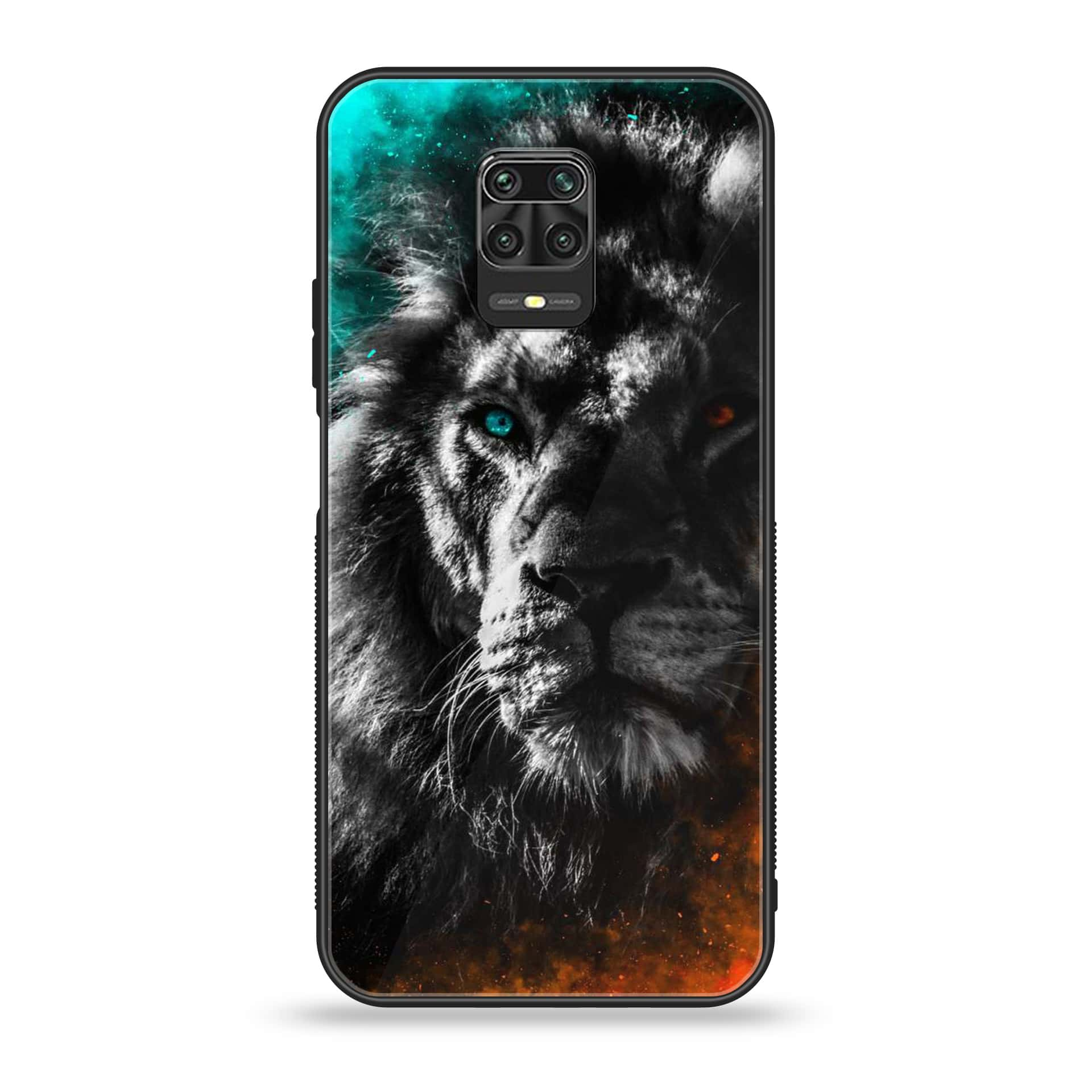 Xiaomi Redmi Note 9 Pro - Tiger Series - Premium Printed Glass soft Bumper shock Proof Case