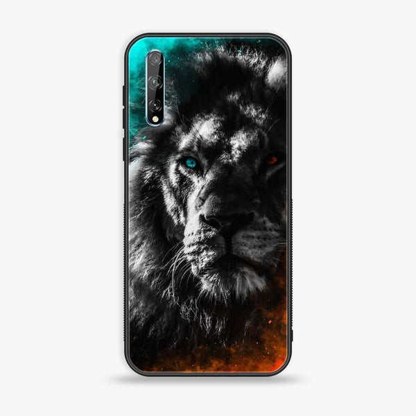 Huawei Y8p - Tiger Design 3 - Premium Printed Glass soft Bumper shock Proof Case  CS-36242