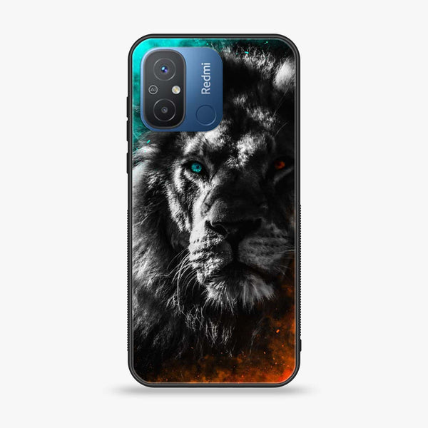 Xiaomi Redmi 12C - Tiger Design 3  - Premium Printed Glass soft Bumper shock Proof Case CS-34584