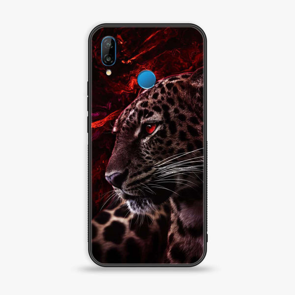 Huawei P20 lite - Tiger Design 5- Premium Printed Glass soft Bumper shock Proof Case CS-11065