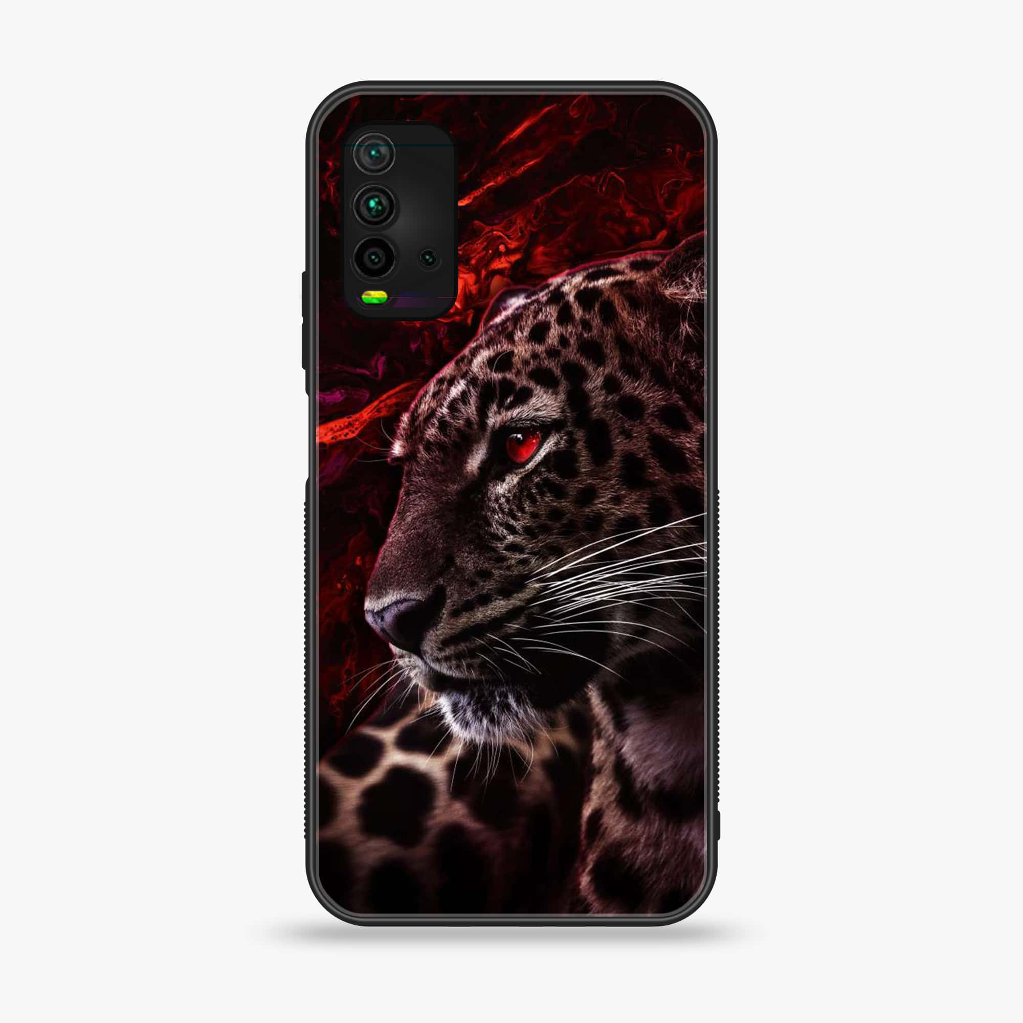 Xiaomi Redmi 9T - Tiger Series - Premium Printed Glass soft Bumper shock Proof Case