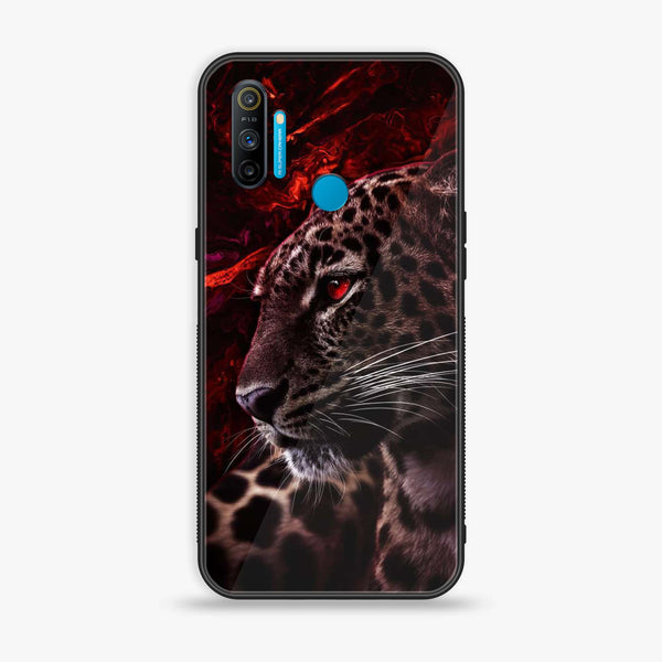 Realme C3 - Tiger Design 5 - Premium Printed Glass soft Bumper shock Proof Case CS-14360