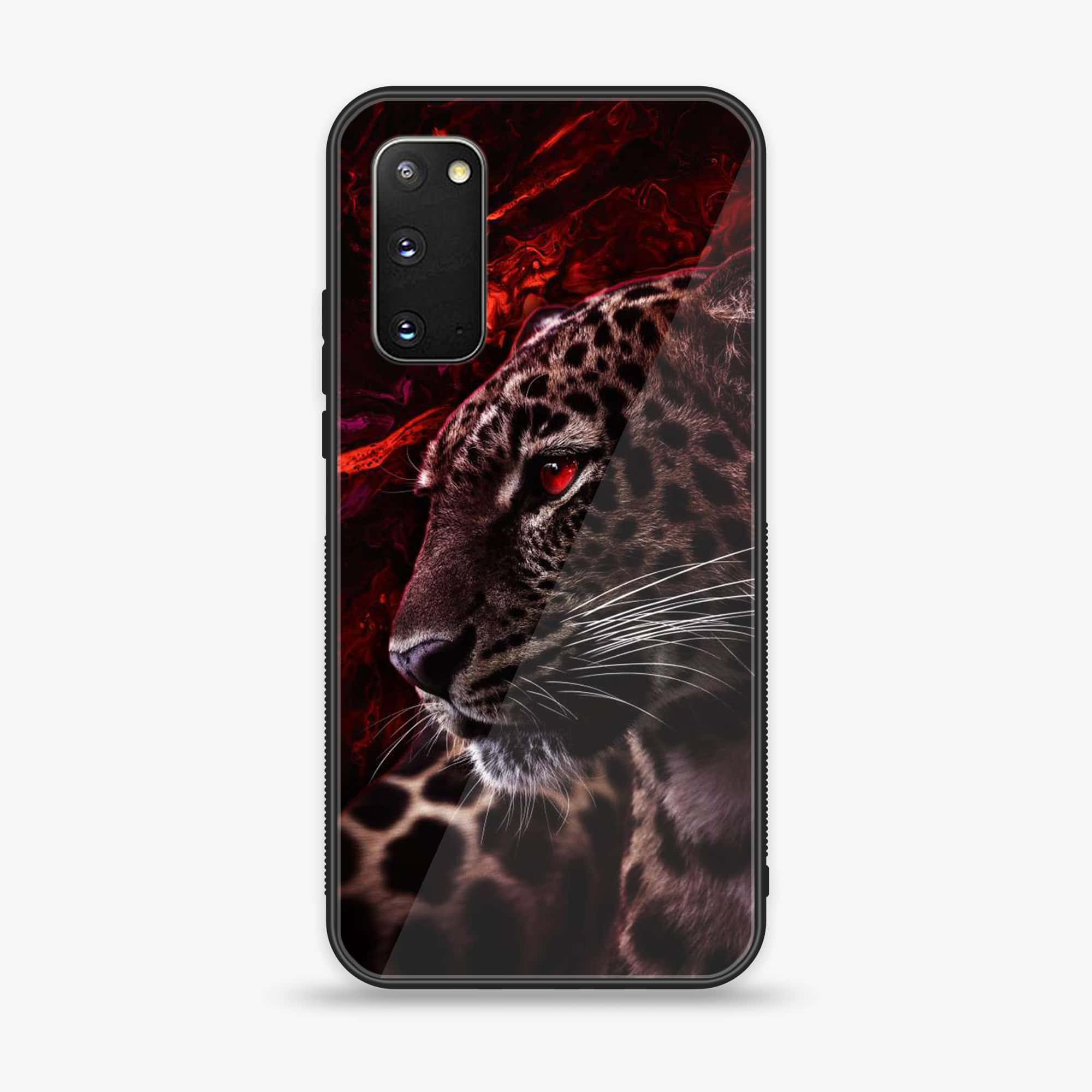 Samsung Galaxy A02s - Tiger Series - Premium Printed Glass soft Bumper shock Proof Case