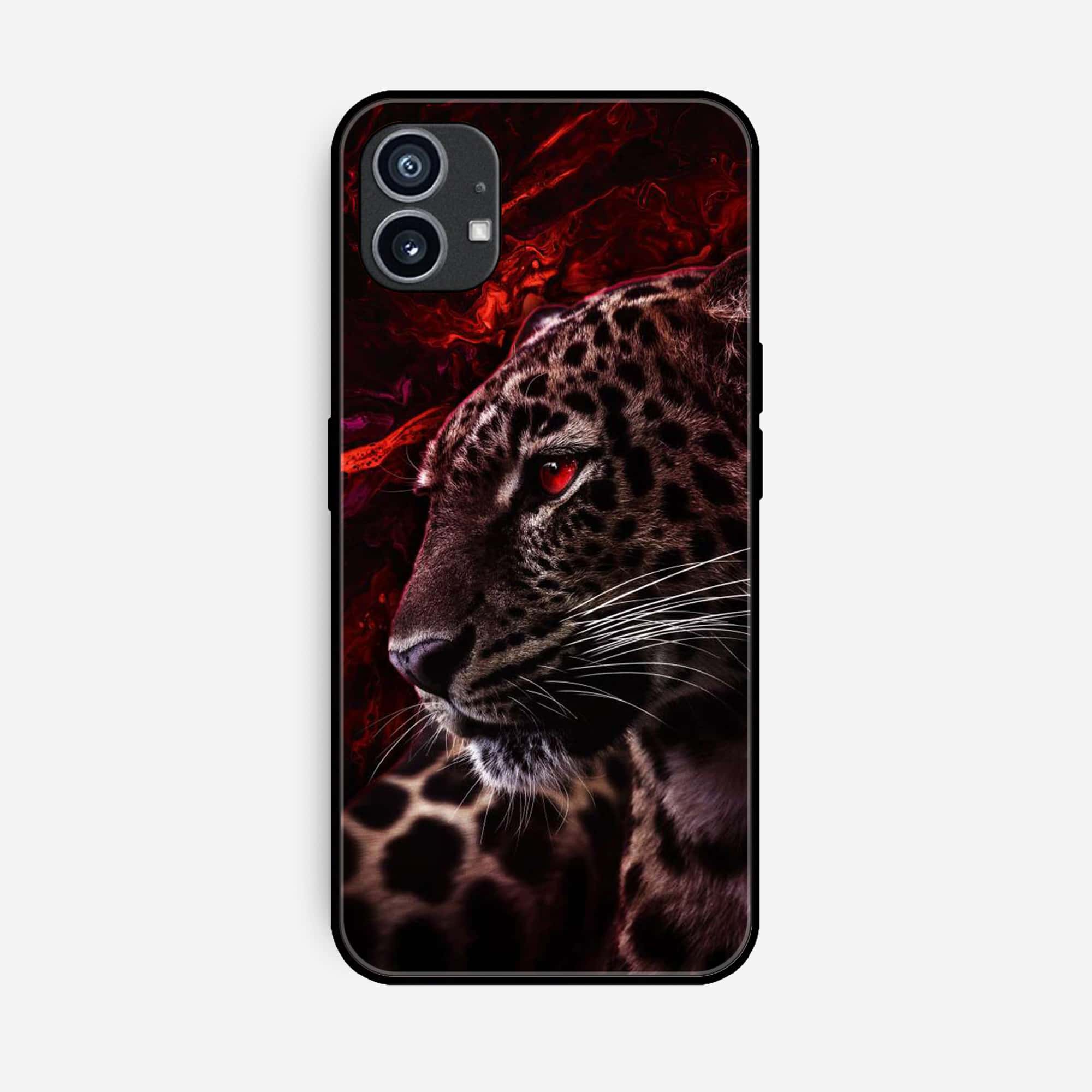 Nothing Phone 1  Tiger Series Premium Printed Glass soft Bumper shock Proof Case
