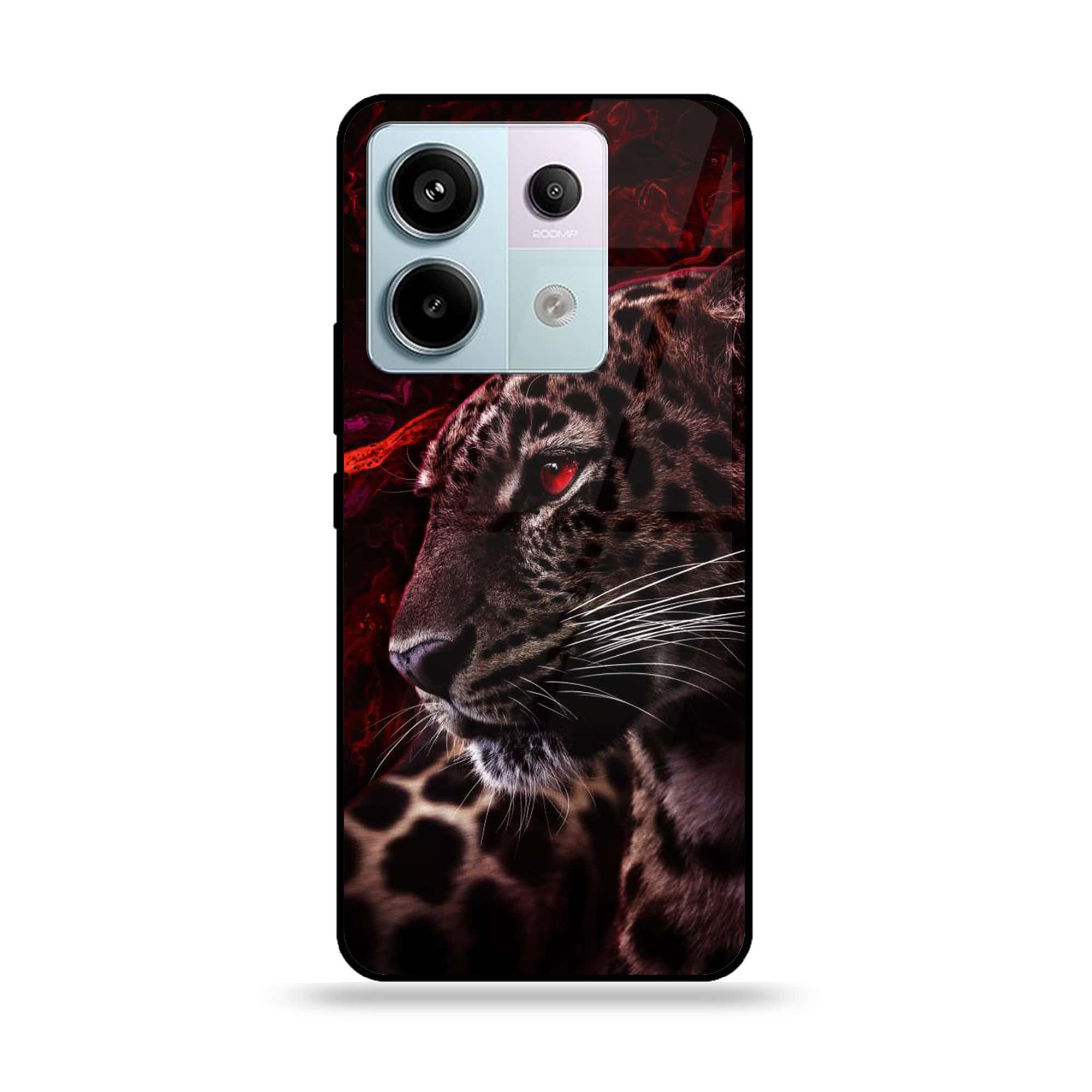 Redmi Note 13 - Tiger Series - Premium Metal Printed soft Bumper shock Proof Case