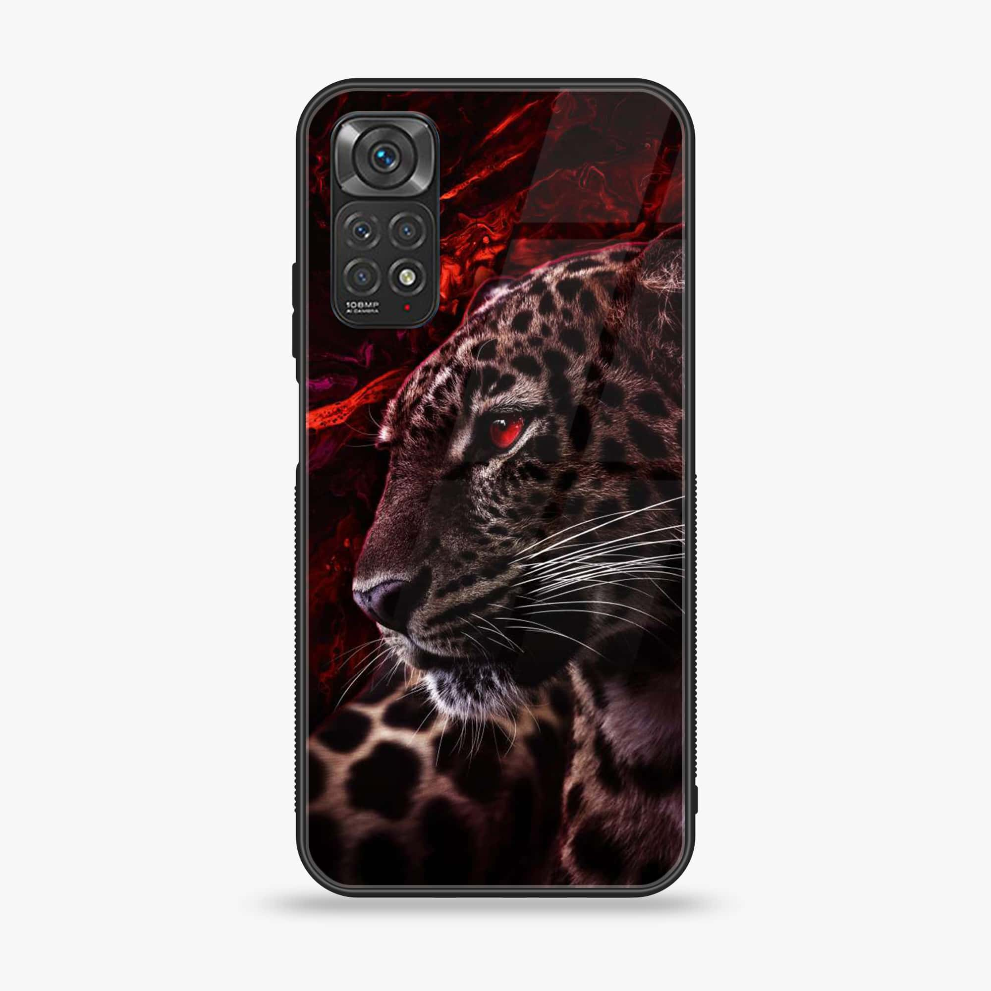 Xiaomi Redmi Note 11 Pro Tiger Art Series Premium Printed Glass soft Bumper shock Proof Case