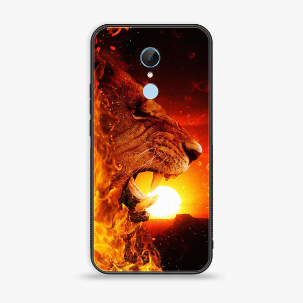 Redmi 5 Plus/Note 5 - Tiger Series - Premium Printed Glass soft Bumper shock Proof Case