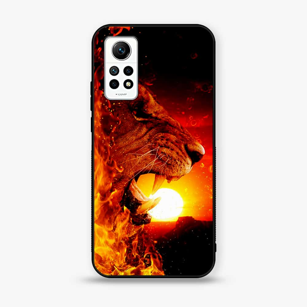 Xiaomi Redmi Note 12 Pro 4G - Tiger Series - Premium Printed Glass soft Bumper shock Proof Case