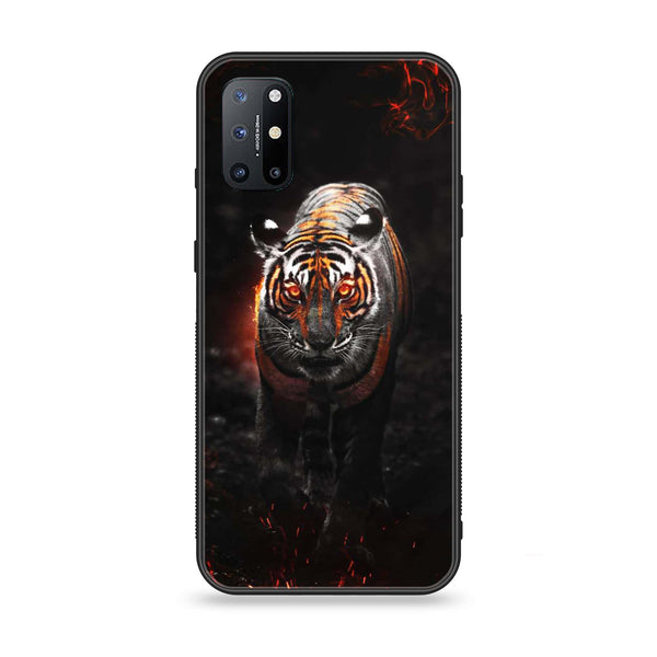 OnePlus 8T - Tiger Design 6 - Premium Printed Glass soft Bumper shock Proof Case CS-19154