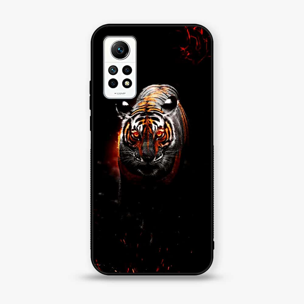 Xiaomi Redmi Note 12 Pro - Tiger Series - Premium Printed Glass soft Bumper shock Proof Case