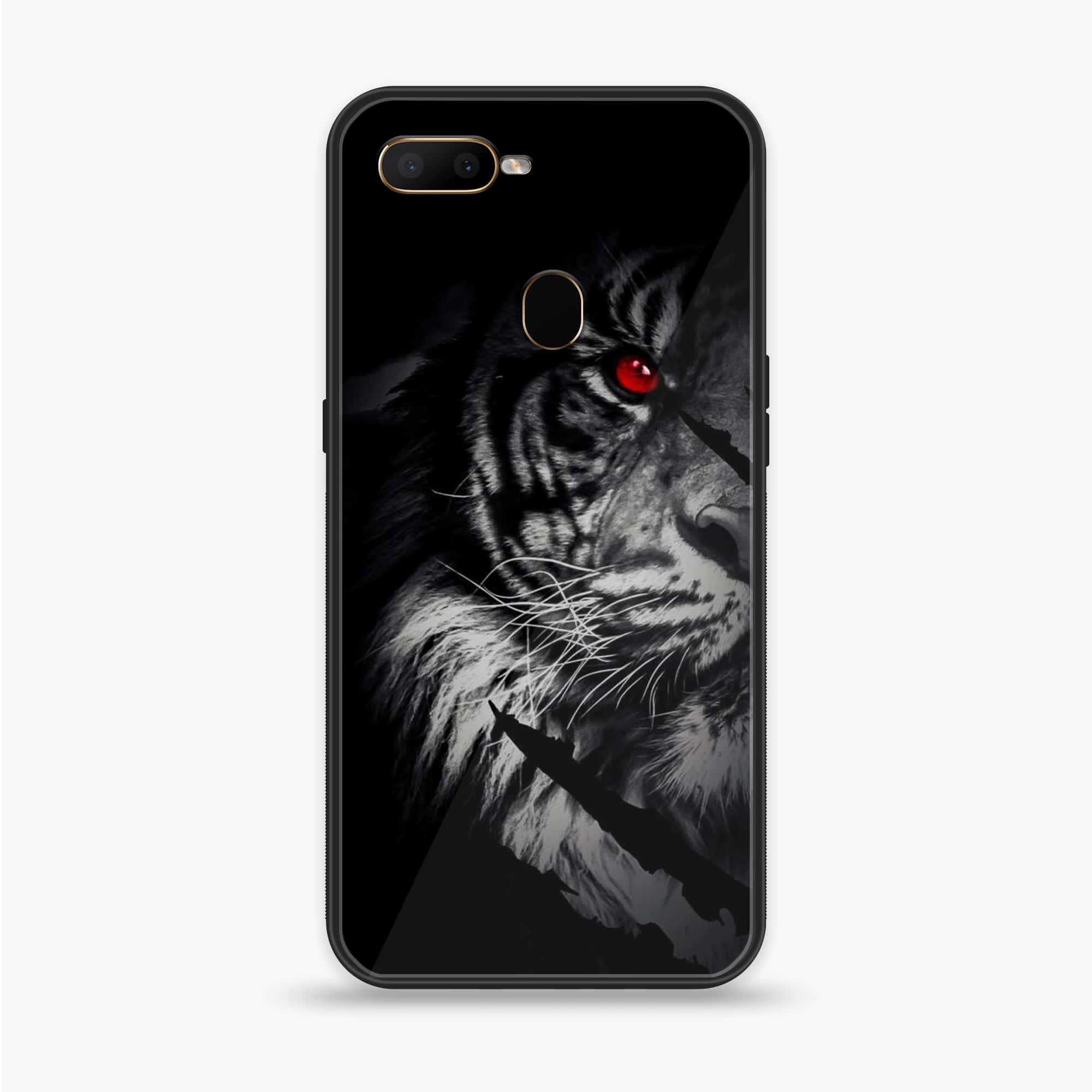 Oppo A12  - Tiger Series - Premium Printed soft Bumper shock Proof Case