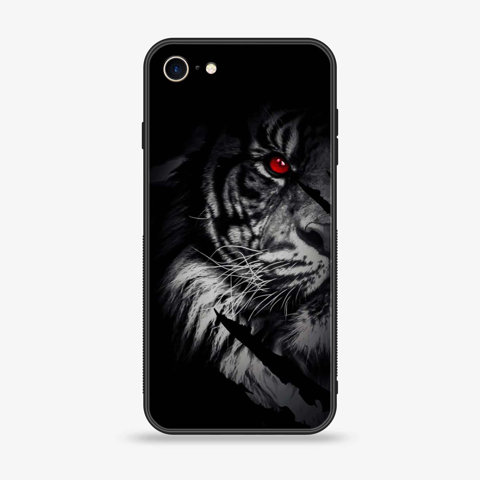 iPhone SE 2020 - Tiger Art Series - Premium Printed Glass soft Bumper shock Proof Case