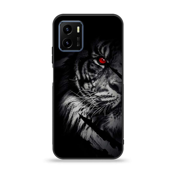 Vivo Y15s/Y15c Tiger Design 7 Premium Printed Glass soft Bumper shock Proof Case CS-22803