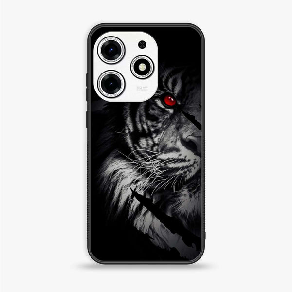 Tecno Spark 10 Pro - Tiger Design 7 - Premium Printed Glass soft Bumper shock Proof Case CS-14499