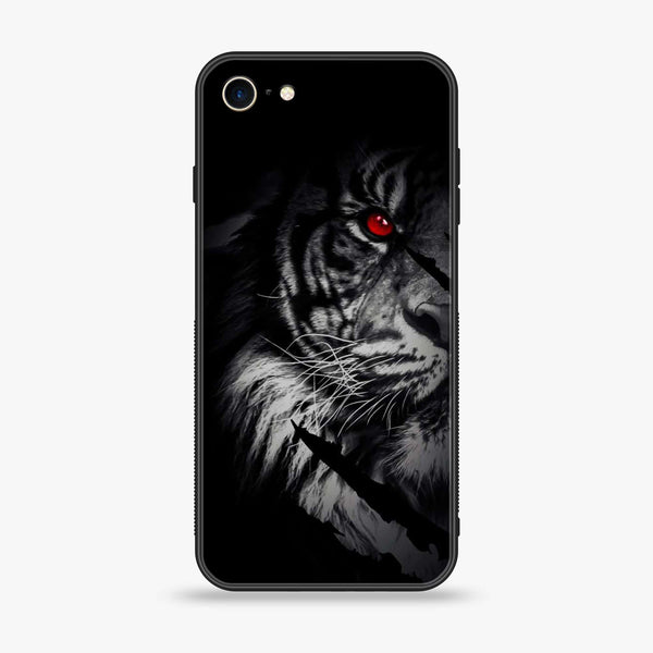 iPhone 6Plus  - Tiger Art Design 9 - Premium Printed Glass soft Bumper shock Proof Case CS-9156