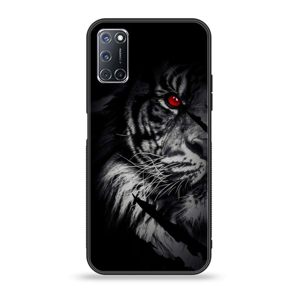 Oppo A52/A52s - Tiger Design 7 - Premium Printed Glass soft Bumper shock Proof Case CS-21078