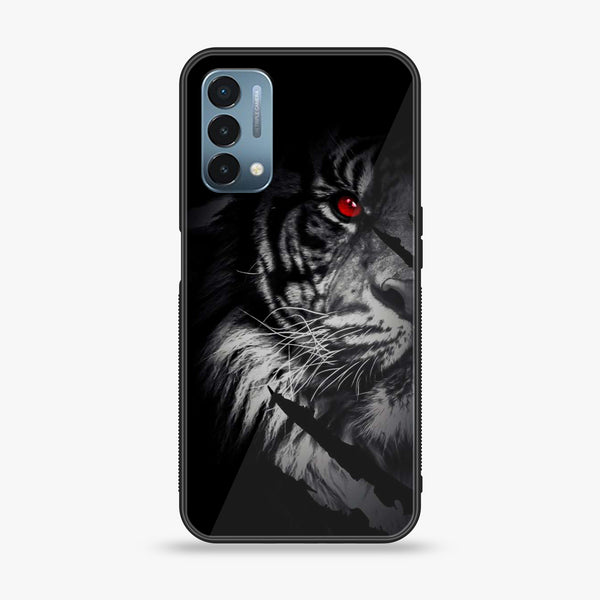 OnePlus Nord N200 5G - Tiger Design 7 - Premium Printed Glass soft Bumper shock Proof Case CS-17285