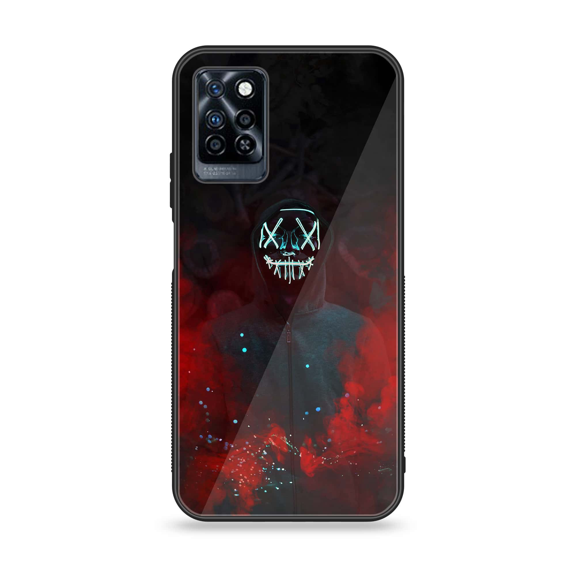 Infinix Note 10 Pro - Anonymous 2.0 Series - Series Premium Printed Glass soft Bumper shock Proof Case
