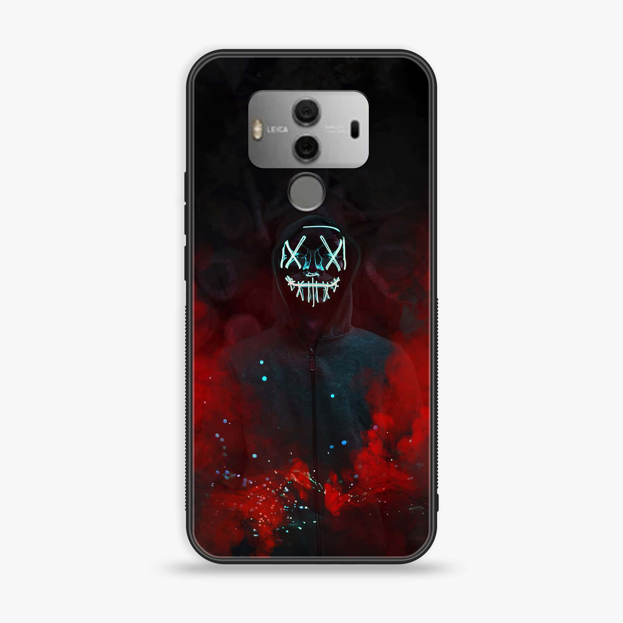 Huawei Mate 10 - Anonymous 2.0 Series - Premium Printed Glass soft Bumper shock Proof Case