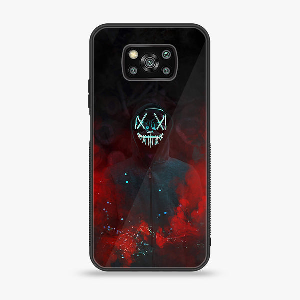 Xiaomi Poco X3/Poco X3 Pro - Anonymous 2.0 Design 3 - Premium Printed Glass soft Bumper shock Proof Case CS-23021