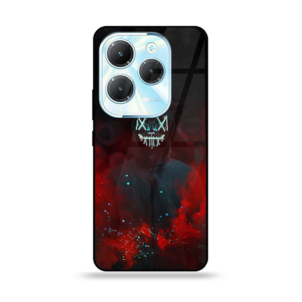 Infinix Hot 40 Pro / Hot 40  - Anonymous 2.0 Design 3 - Premium Metal Printed soft Bumper Shock Proof Case CS-8067