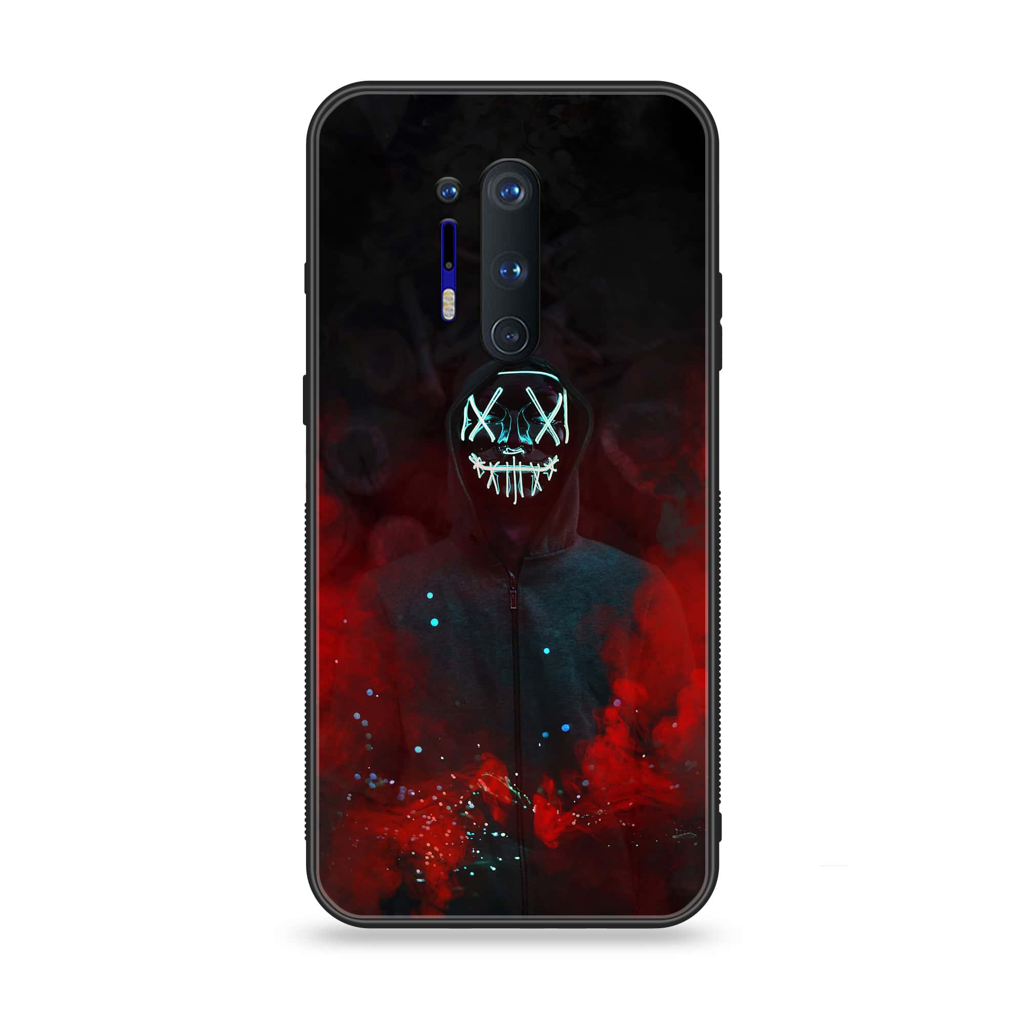 OnePlus 8 Pro - Anonymous 2.0 Series - Premium Printed Glass soft Bumper shock Proof Case